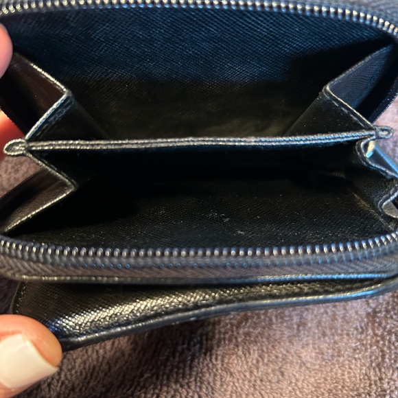 PRADA Nylon 🖤Black Quilted Zip Around Wallet 💯% Authentic - Picture 3 of 10